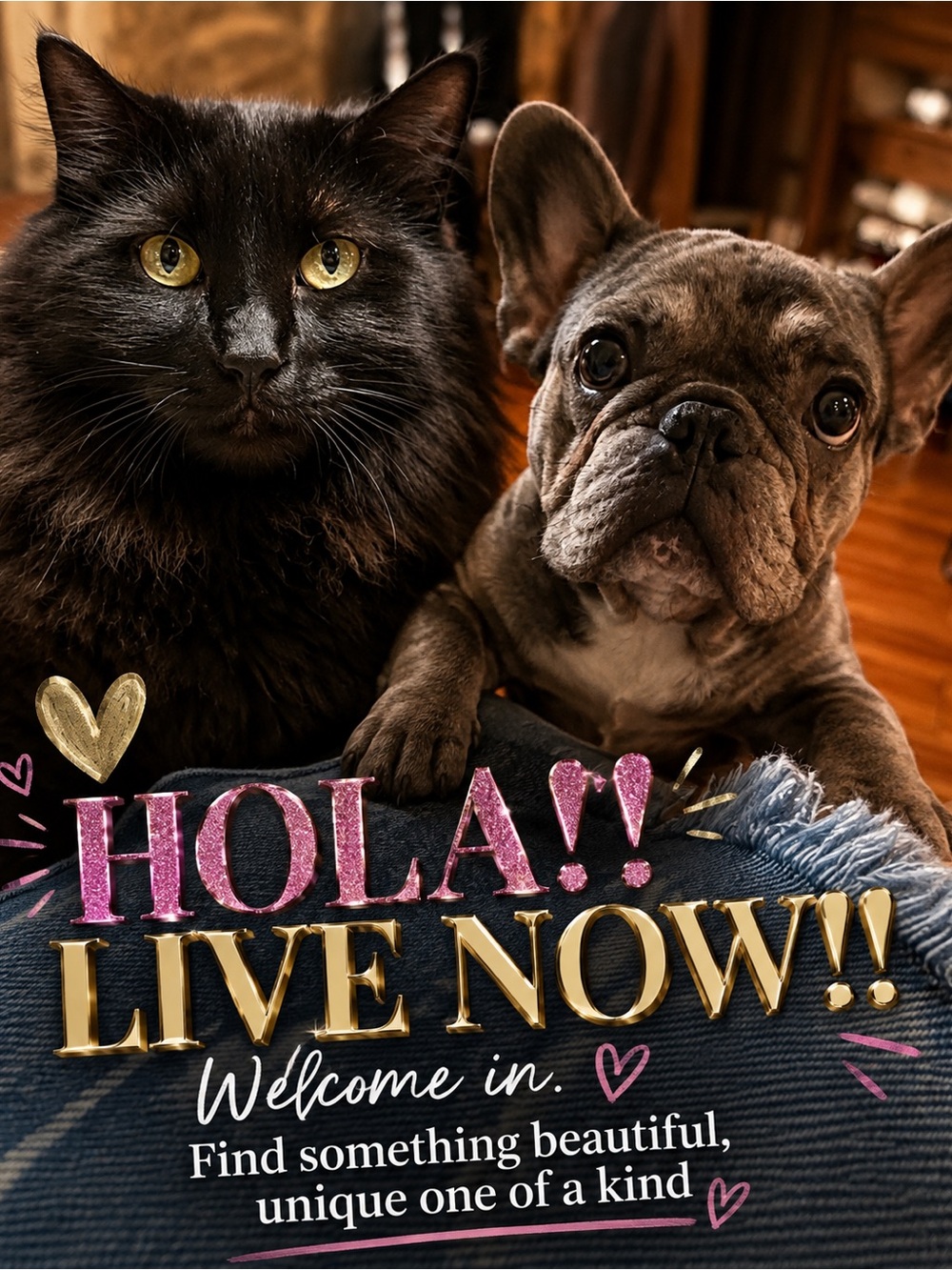 HOLA!! LIVE NOW!! 
Welcome in.  Find something beautiful, unique one of a kind - Picture 4 of 11